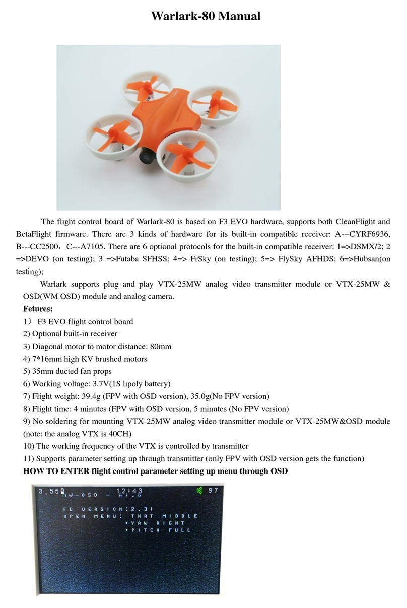 OverskyRC Warlark-80 manual