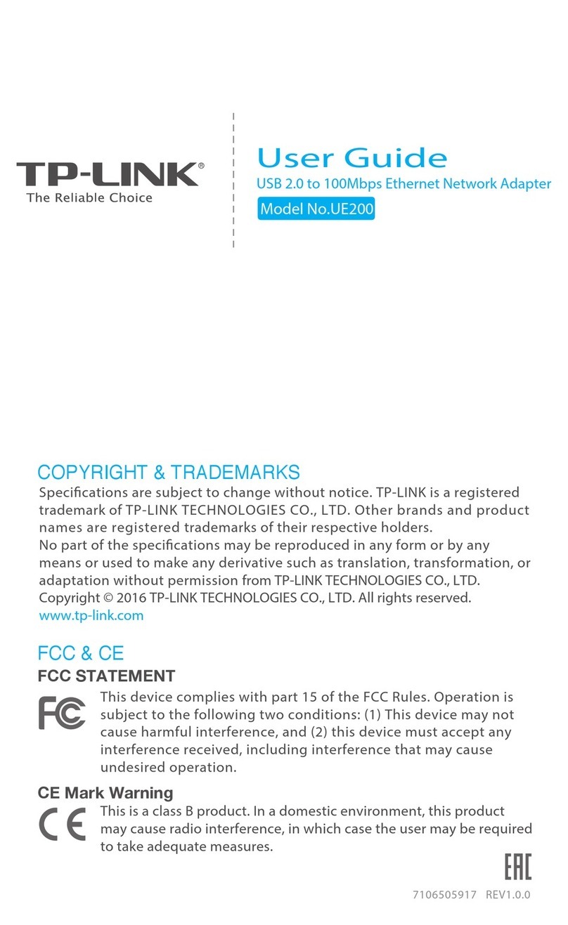 TP-Link UE200 User manual