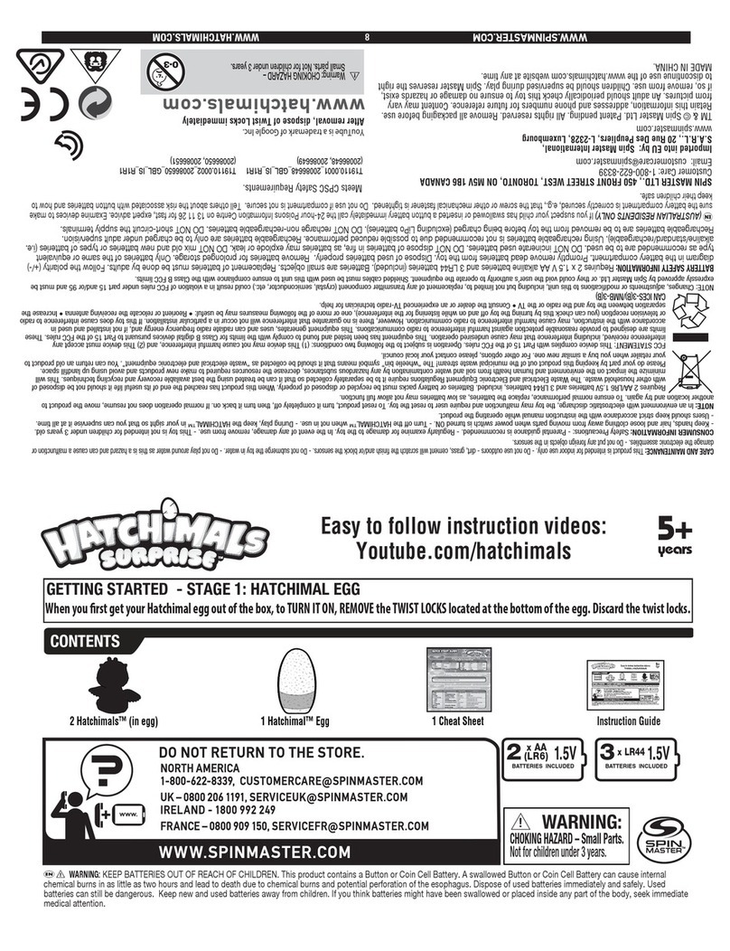 Spinmaster Hatchimals surprise User manual