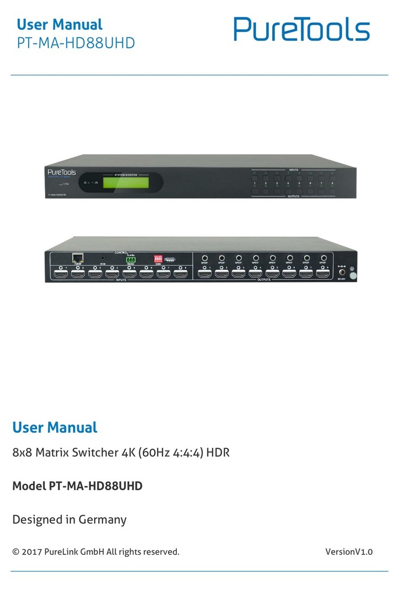 PureTools PT-MA-HD88UHD user manual