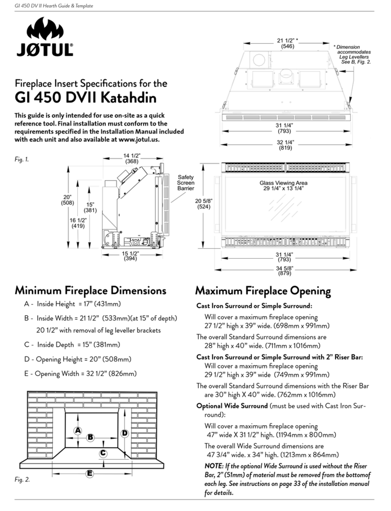 Jøtul GI 450 DVII Katahdin User manual