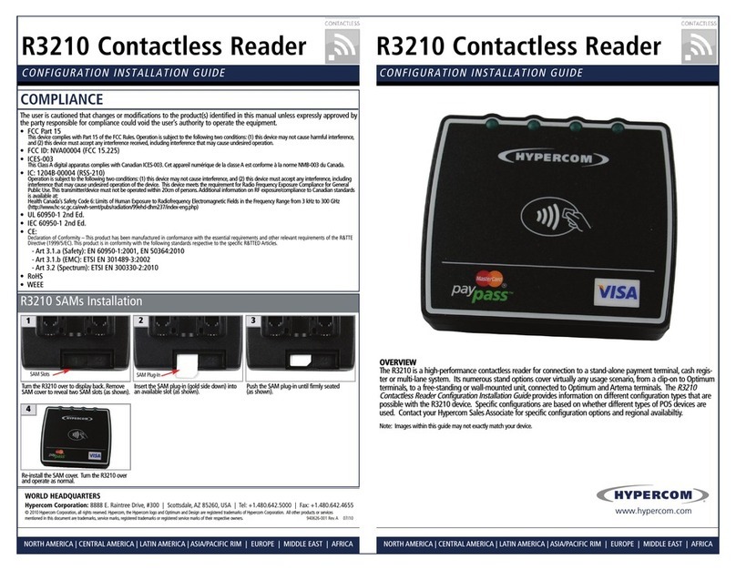 Hypercom R3210 Configuration & Installation Guide