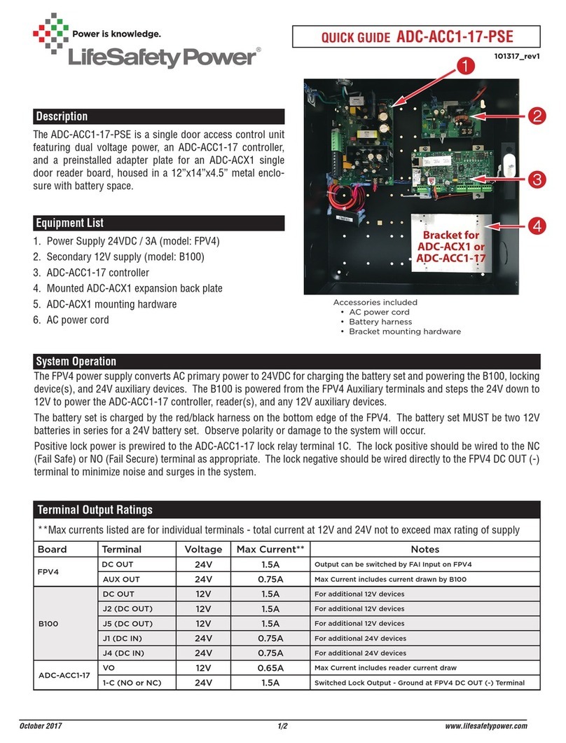 LifeSafety Power ADC-ACC1-17-PSE User manual
