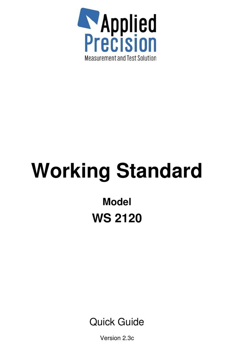 Applied Precision Working Standard WS 2120 quick guide