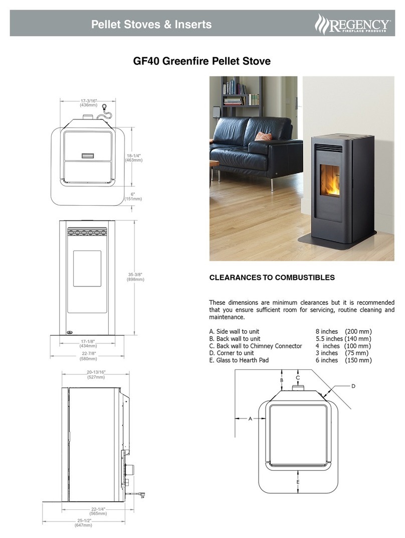 Regency Fireplace Products GF40 manual
