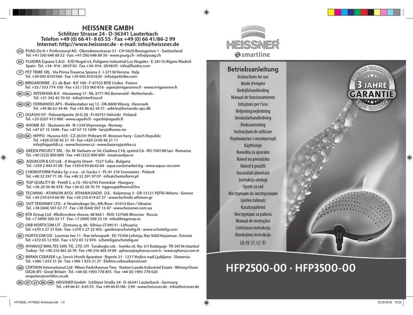 HEISSNER HFP2500-00 User manual