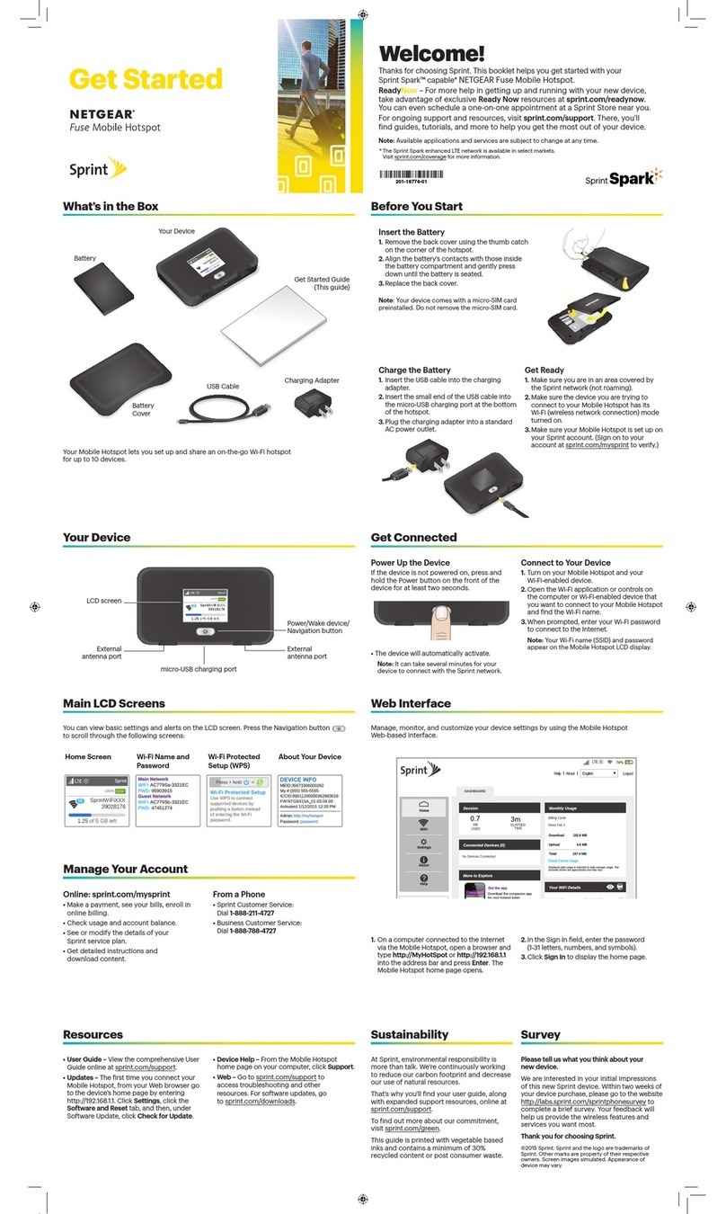 NETGEAR 779S Sprint User manual
