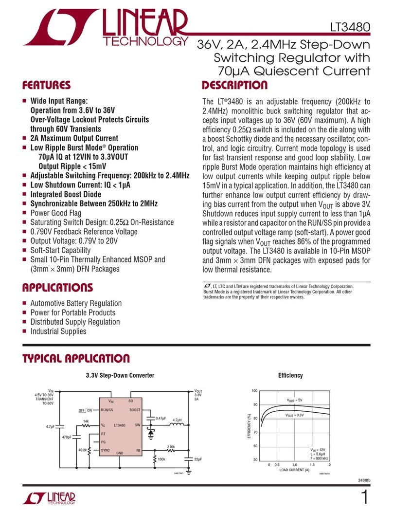 Linear Technology LT3480 User manual