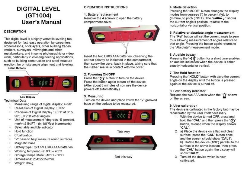 Gummerson Tools GT1004 user manual