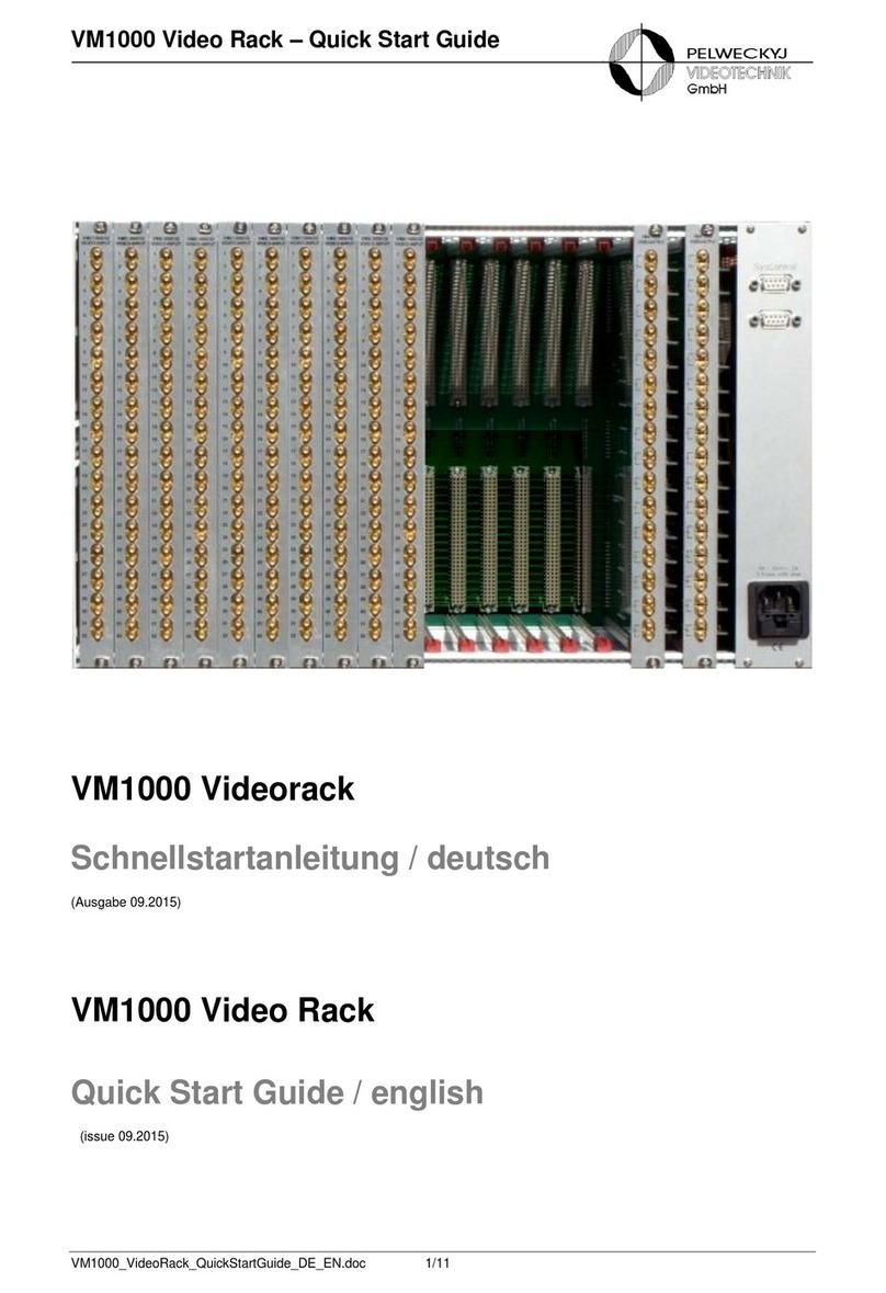 PELWECKYJ VIDEOTECHNIK VM1000 quick start guide