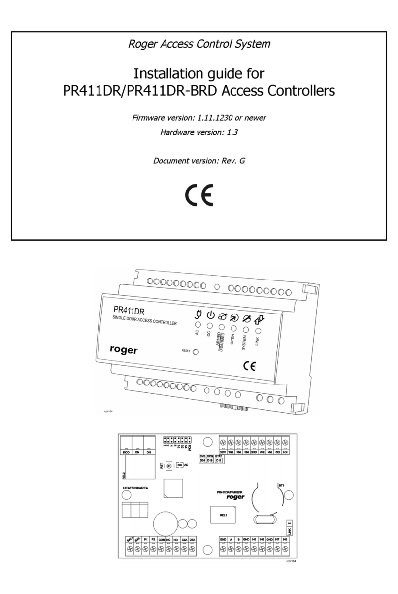 Roger PR411DR User manual