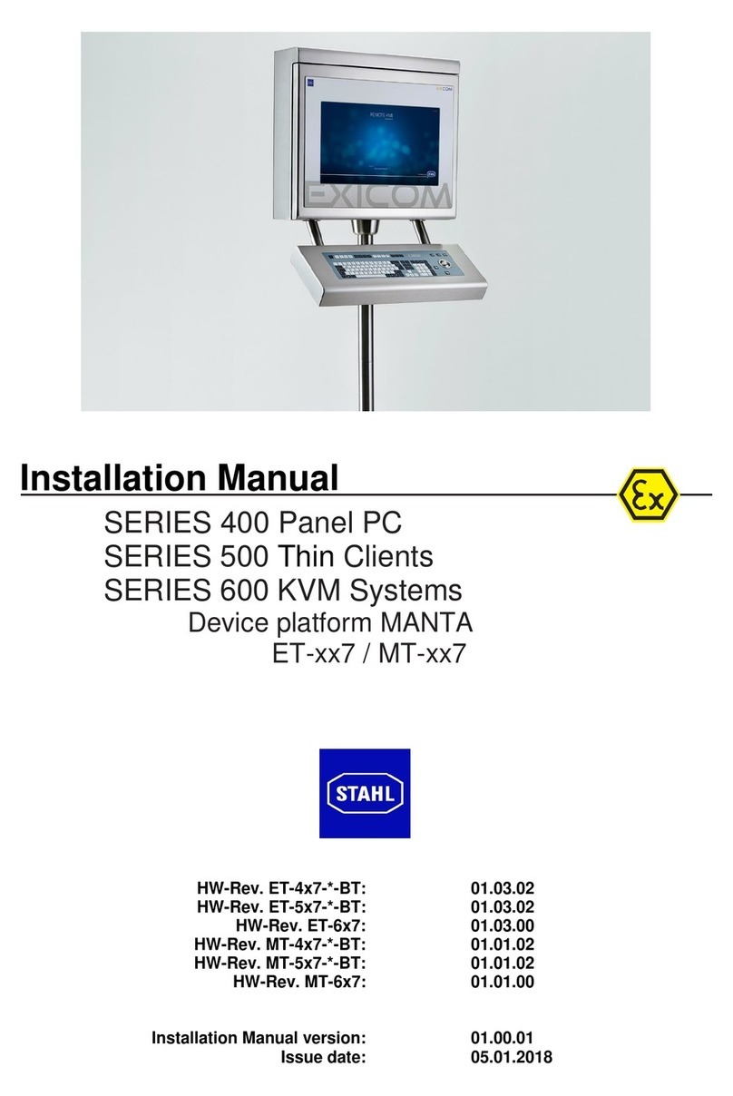 Stahl MT-xx7 Series installation manual