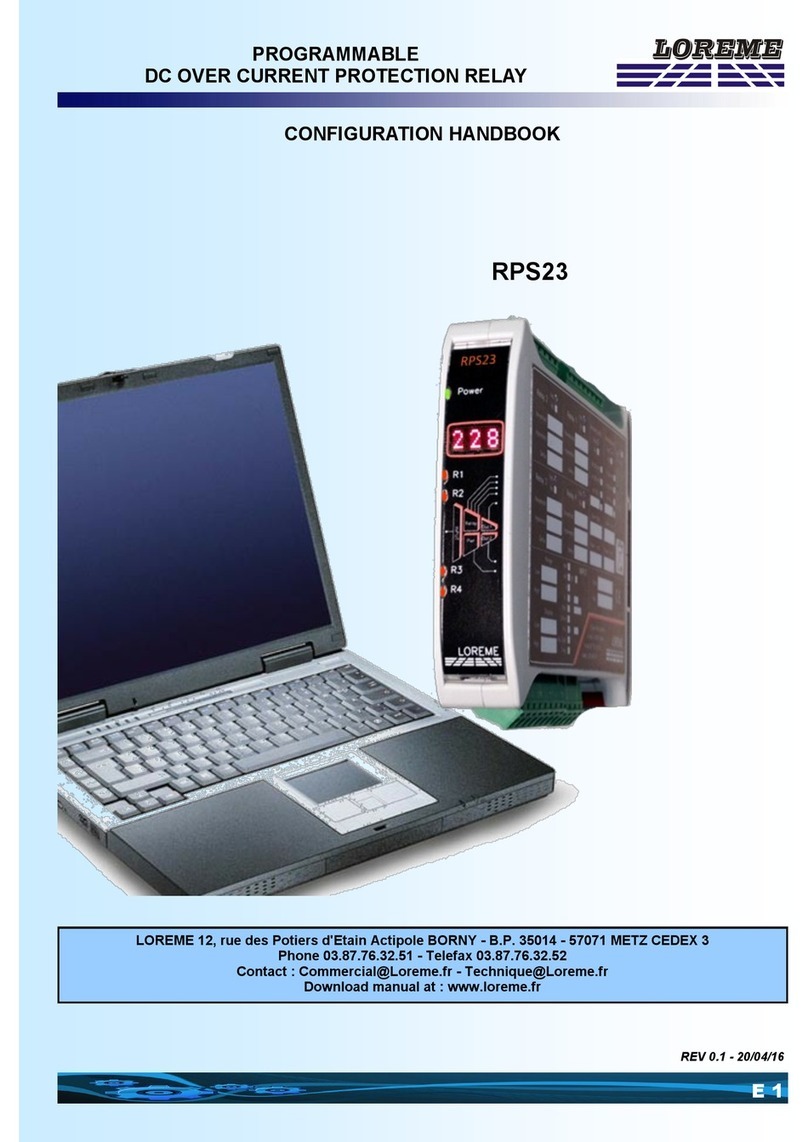 Loreme RPS23 Configuration handbook