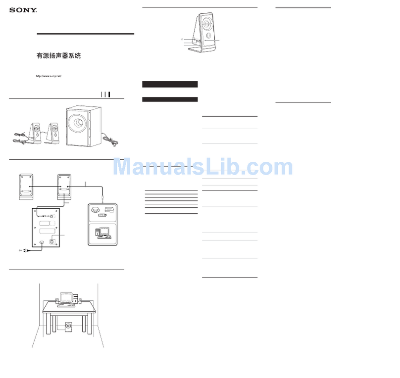 Sony SRS-D21 User manual