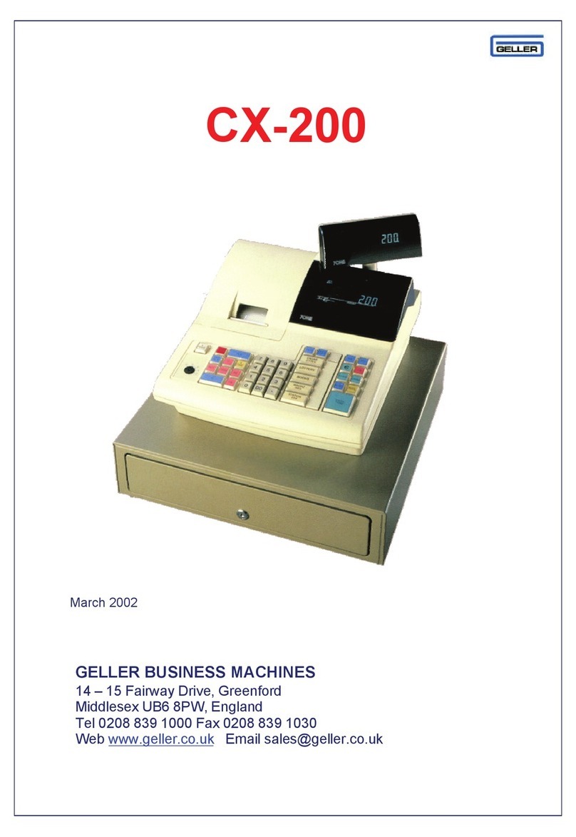 GELLER BUSINESS MACHINES CX-200 Quick setup guide
