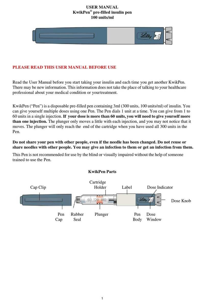 Humalog U-100 KwikPen user manual