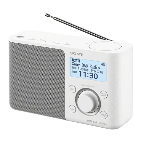 Sony XDR-S61D User manual
