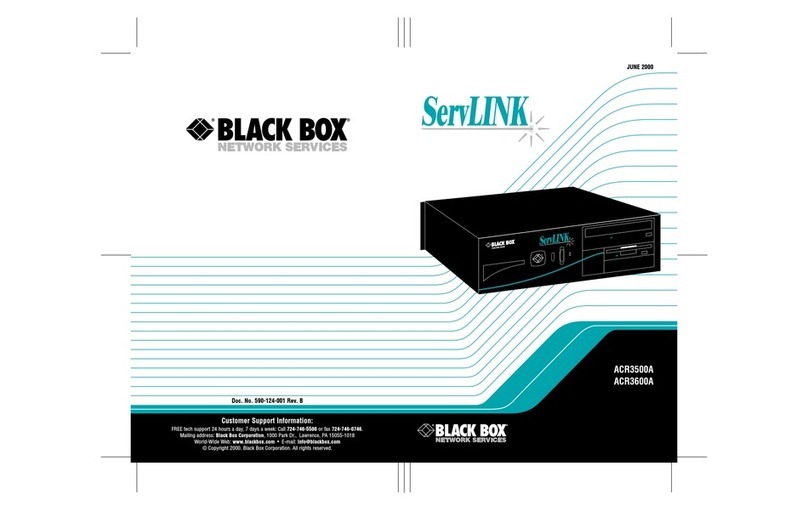 Black Box ServLink ACR3500A manual Black Box ServLink ACR3500A manual