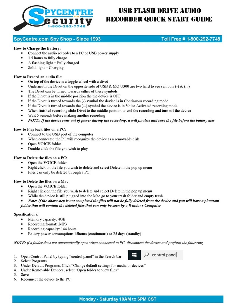 Spycentre Security 1416 User manual