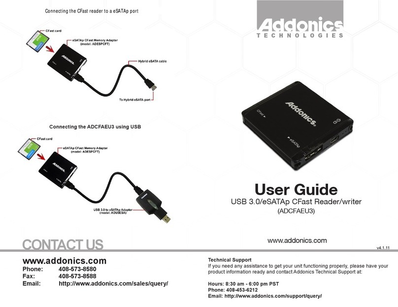 Addonics Technologies ADCTEU31 User manual