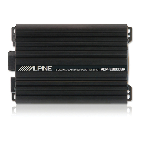 Alpine PDP-E800DSP User manual