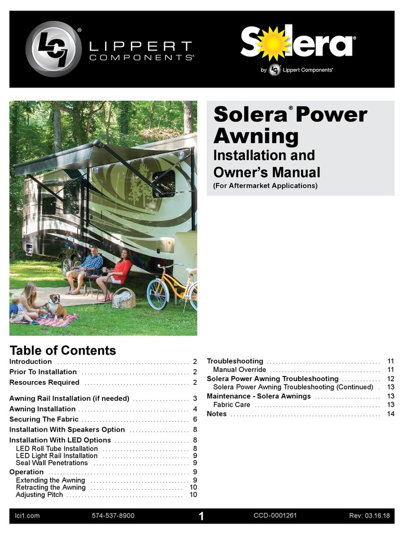 Lippert Components Solera Installation instructions Lippert Components Solera Installation instructions
