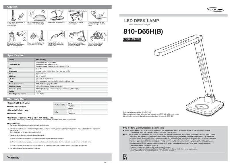 Diasonic 810-D65H user manual
