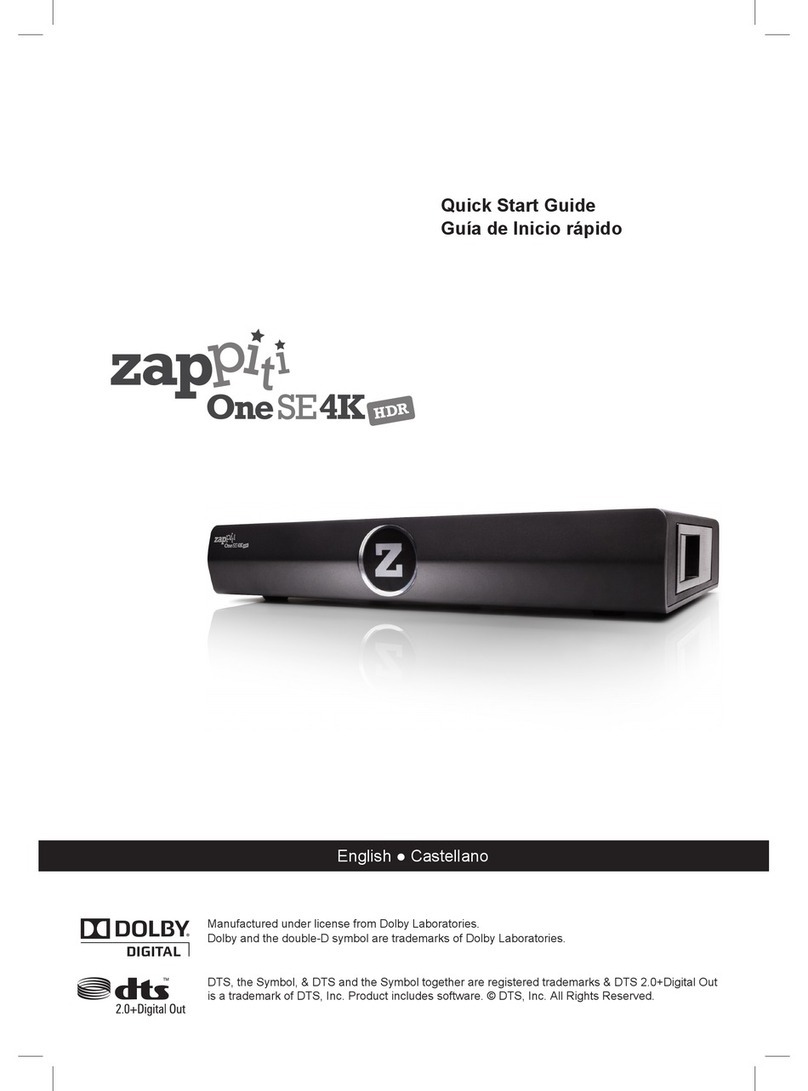 Zappiti One Se4K User manual