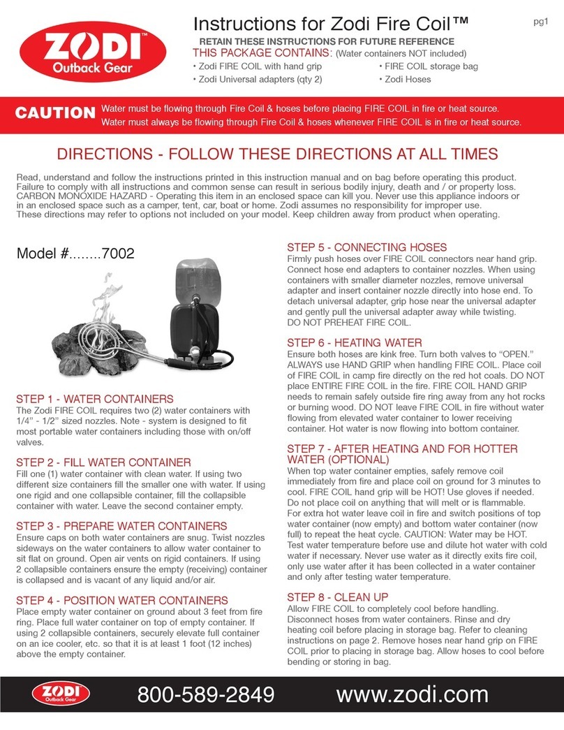 Zodi 7002 instruction manual Zodi 7002 instruction manual