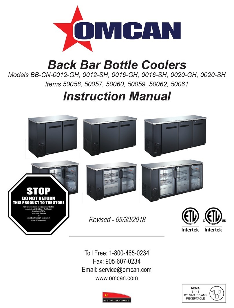 Omcan BB-CN-0012-SH User manual