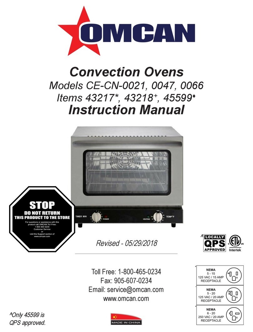 Omcan CE-CN-0021 instruction manual
