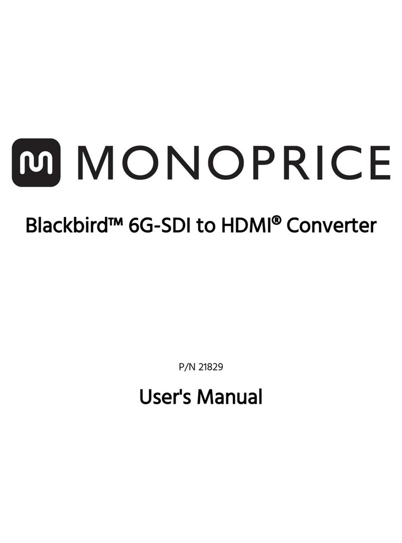 Monoprice Blackbird 9140A-PCA User manual Monoprice Blackbird 9140A-PCA User manual
