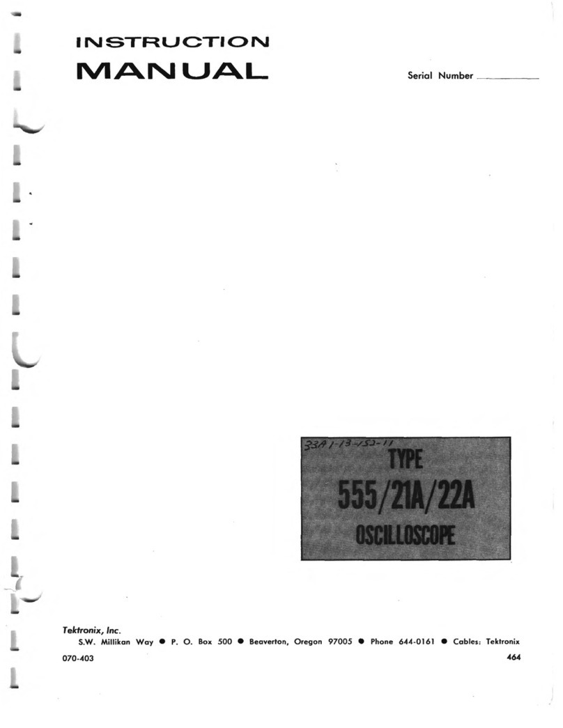 Tektronix 555/22A User manual