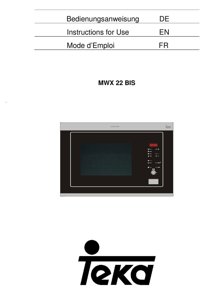 Teka MWX 22 BIS Instructions for use