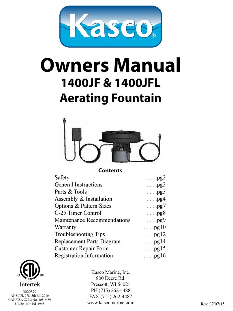 Kasco 1400JF owner's manual Kasco 1400JF owner's manual