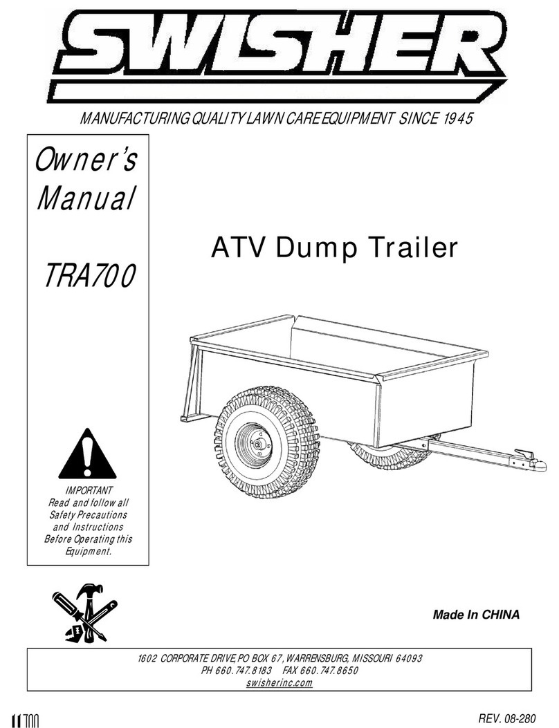Swisher TRA700 owner's manual