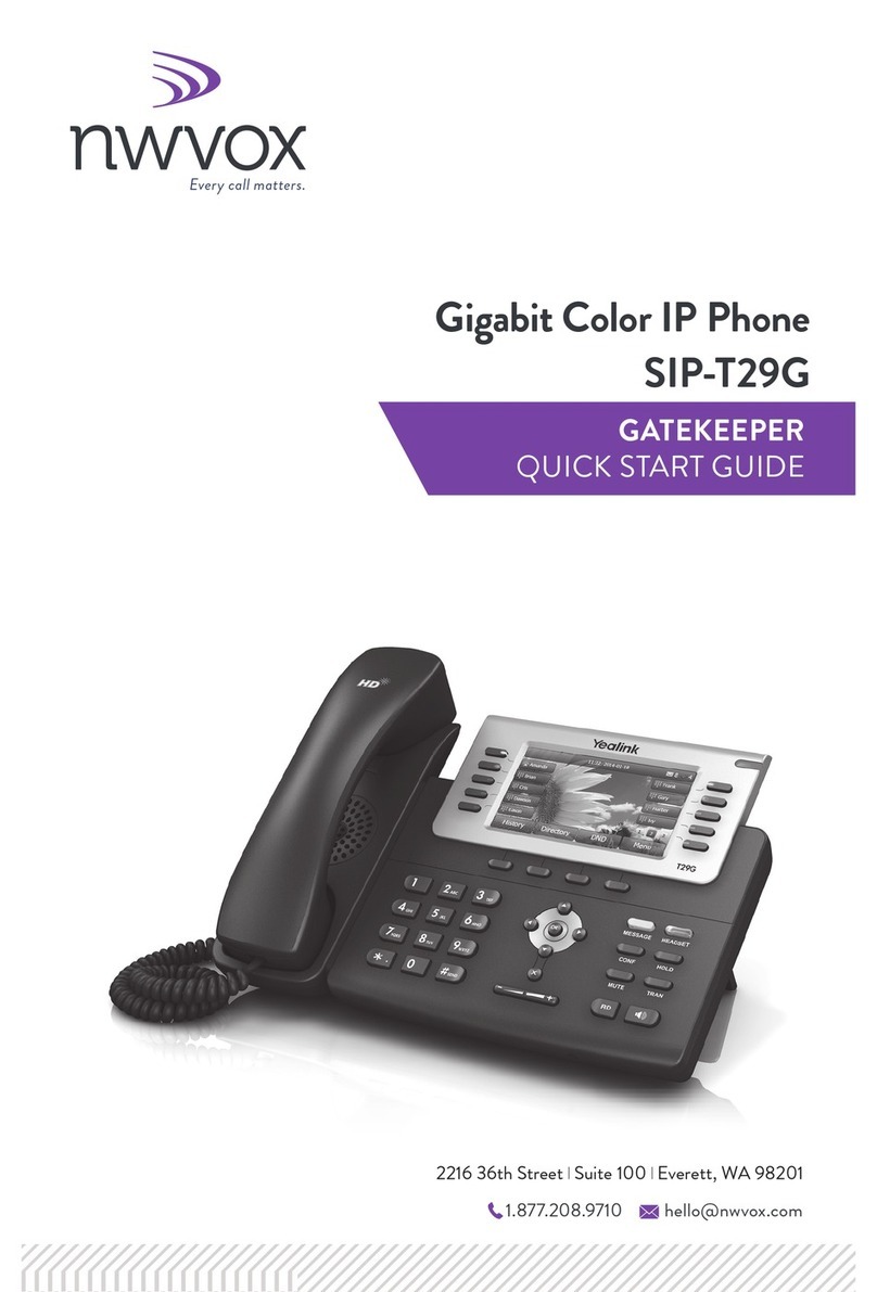 nwvox SIP-T29G quick start guide