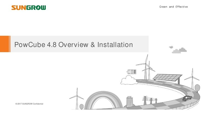 Sungrow PowCube 4.8 Overview and installation