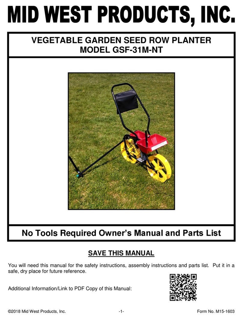 MID WEST PRODUCTS GSF-31M-NT owner's manual