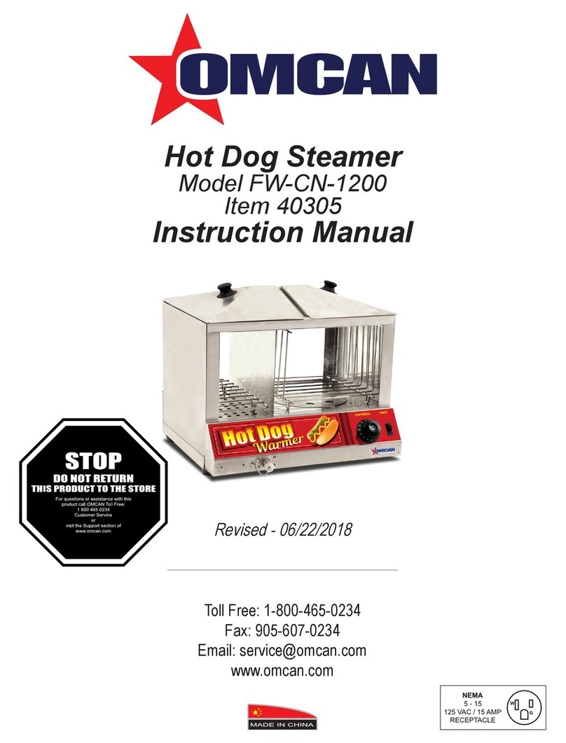 Omcan FW-CN-1200 instruction manual