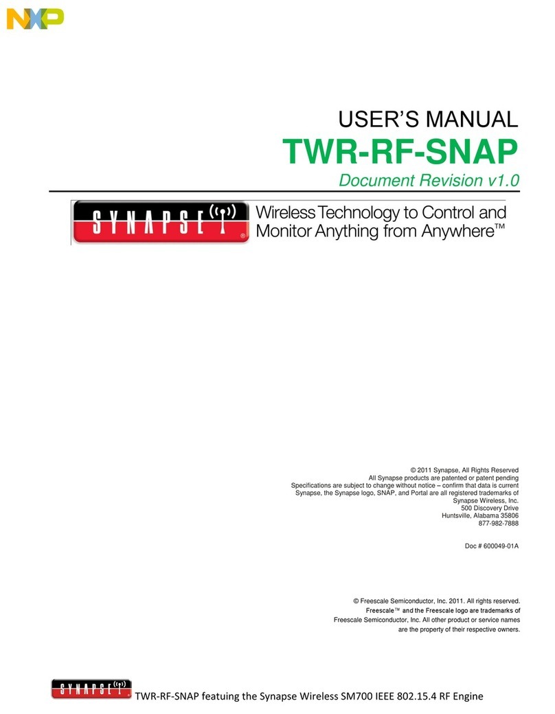 NXP Semiconductors TWR-RF-SNAP User manual