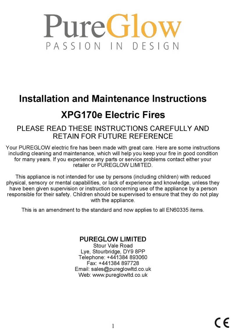 Pure Glow XPG170e User manual