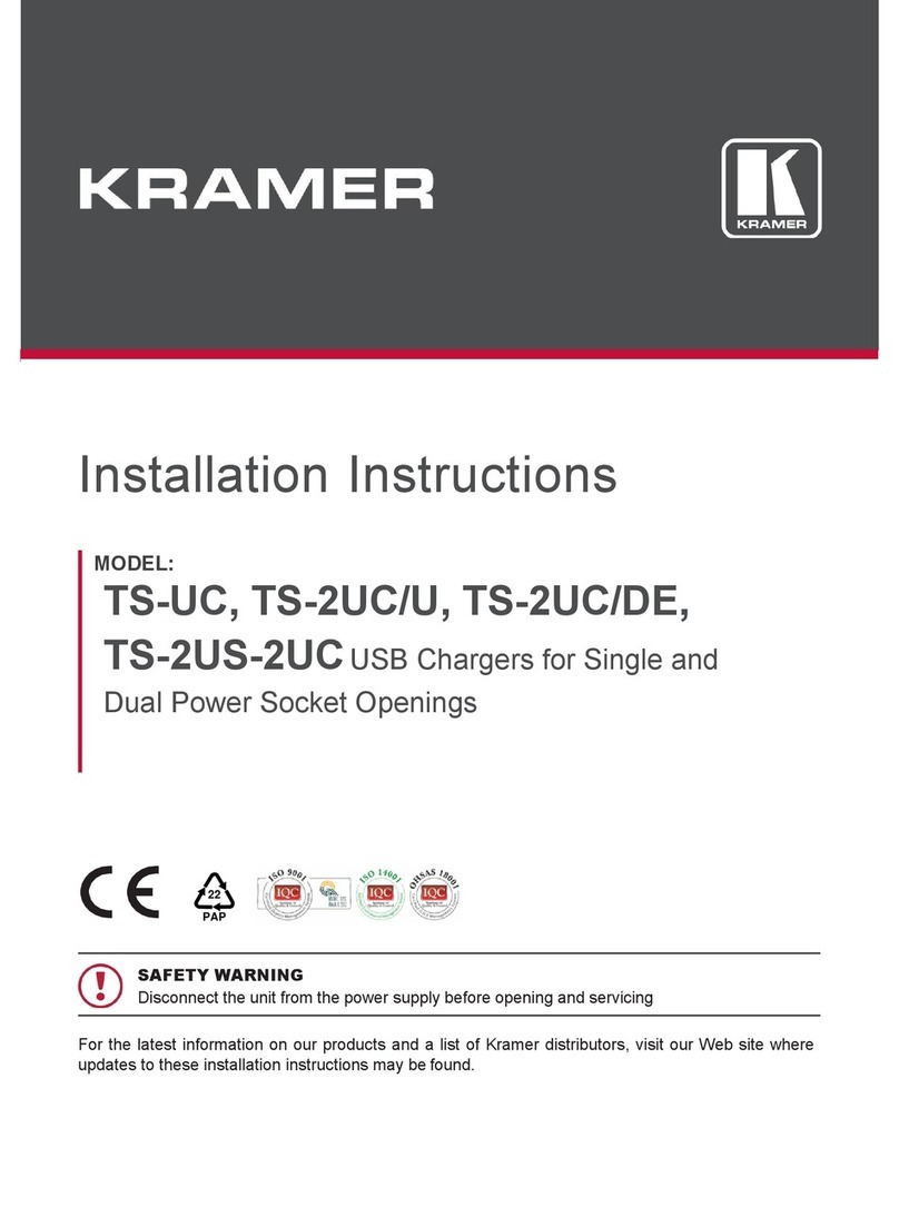Kramer TS-2UC/U Quick start guide