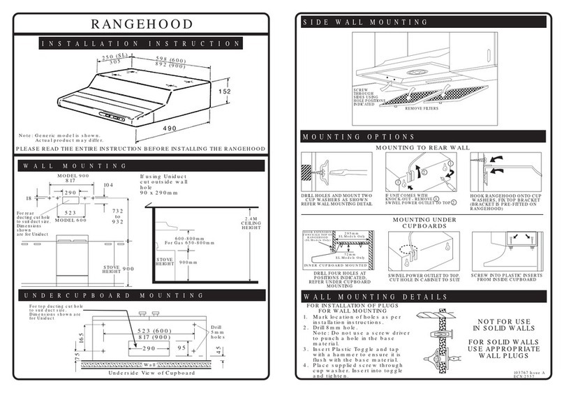 ROBINHOOD Slimline 600 Installation instruction