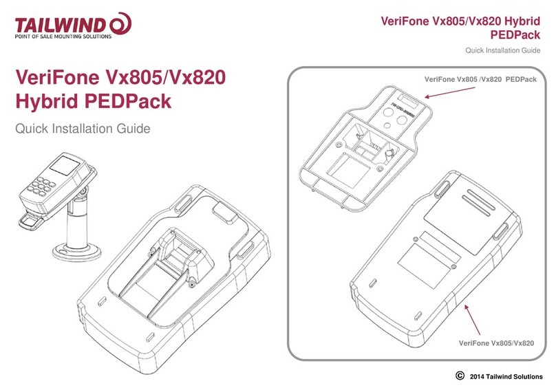 Tailwind VeriFone Vx805  Hybrid PEDPack Quick installation guide
