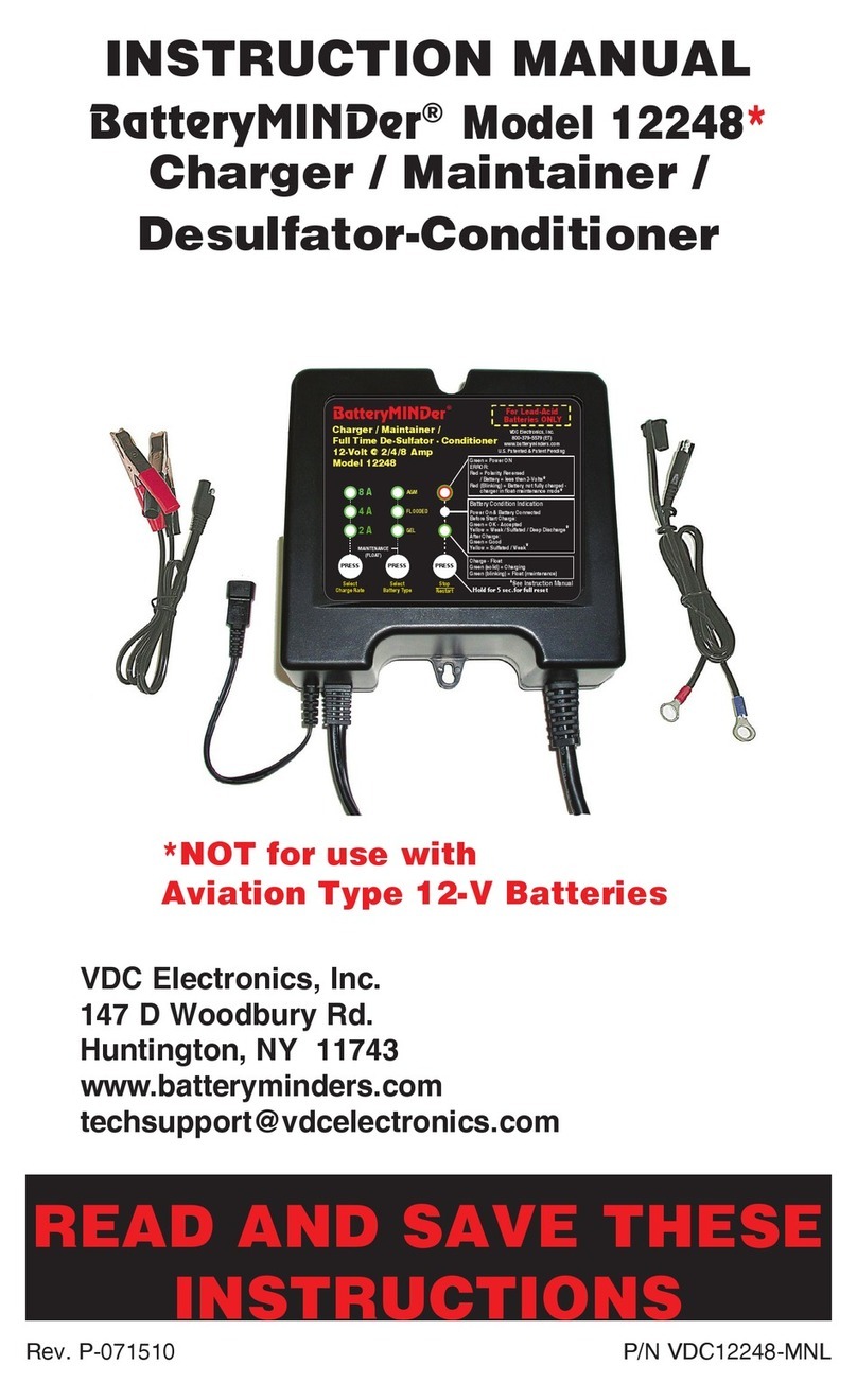 VDC Electronics BatteryMINDer 12248 instruction manual