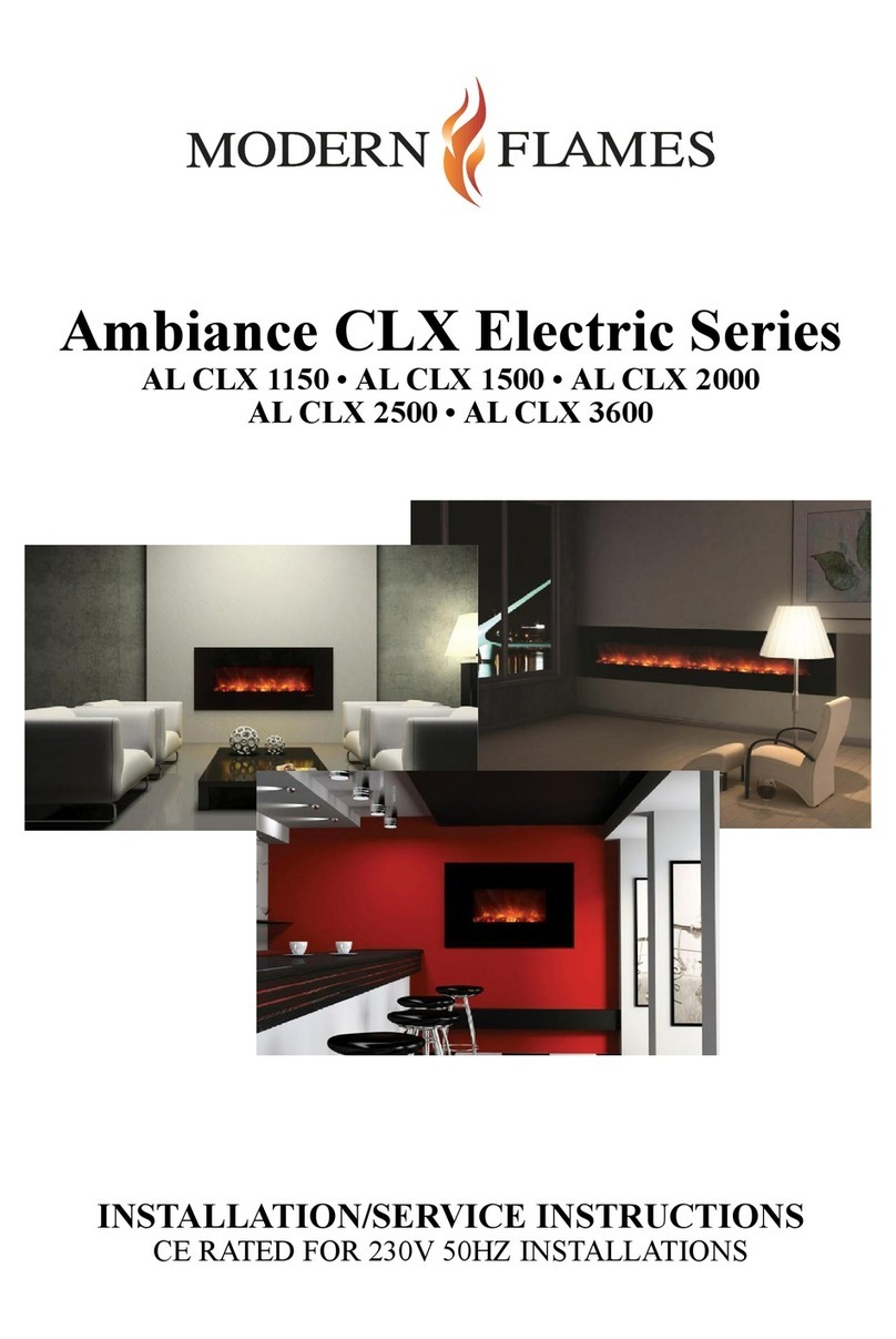 Modern Flames AL CLX 1150 Installation and service instructions