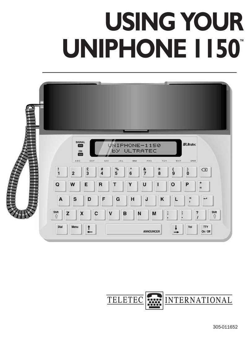 Uniphone 1150 Using instruction