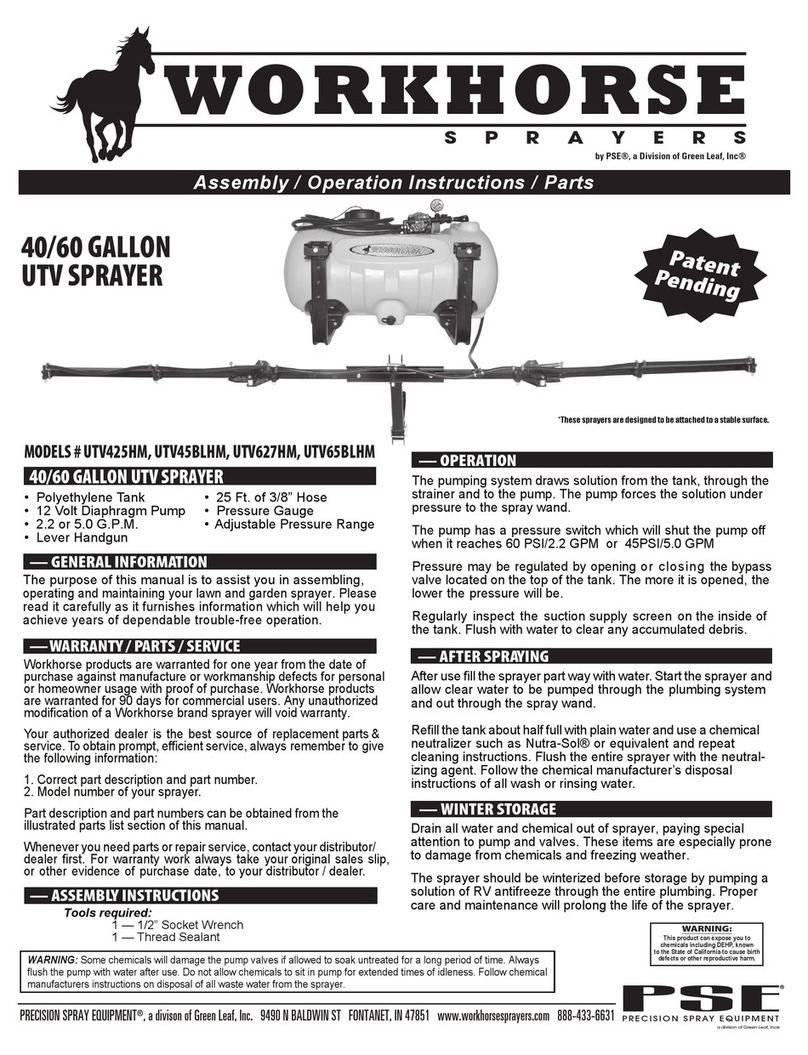 Workhorse UTV425HM Assembly / operation instructions / parts