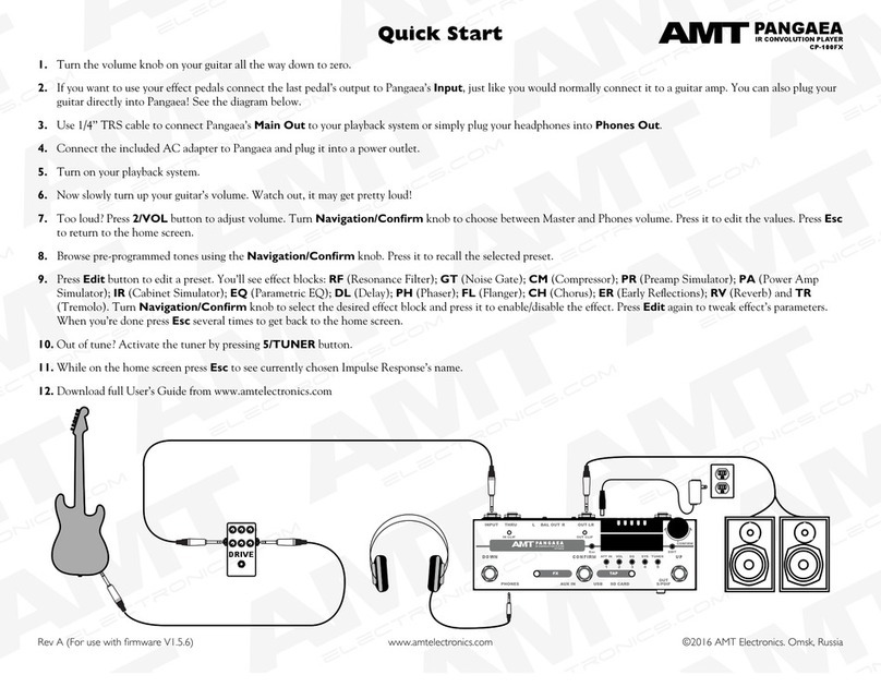 AMT Pangaea CP-100FX quick start